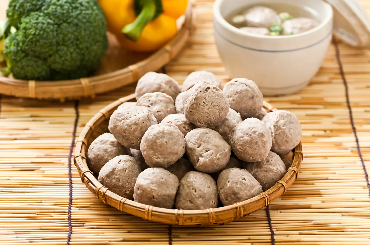 100%純台灣牛肉貢丸